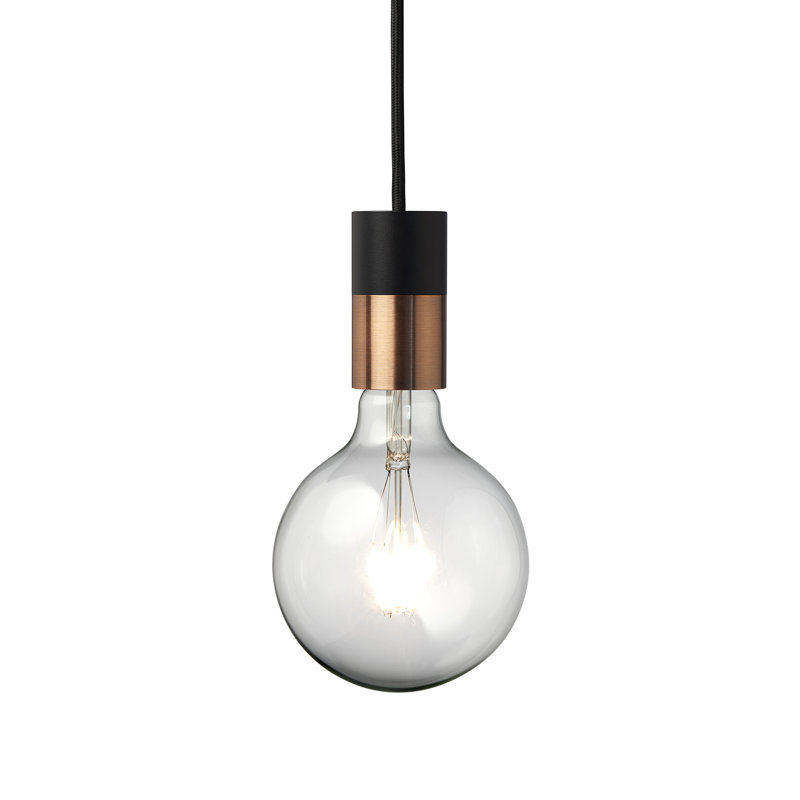 Kaelyn 1 - Light Single Pendant, Black/Copper