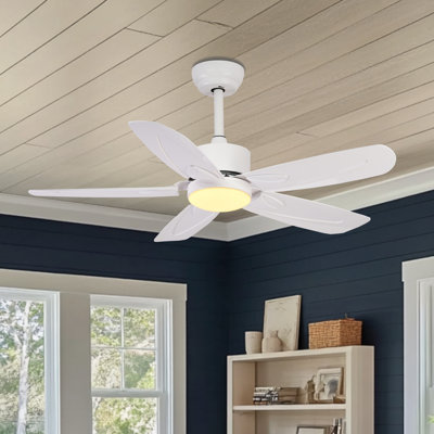 Jelecia  42" Downrod Ceiling Fan with Dimmable Light