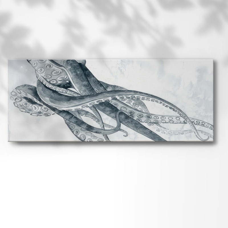 Octipi III sur toile, H 24 po x l 60 po x P 1,5 po