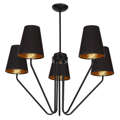 Alecsandra 5 - Light Shaded Chandelier