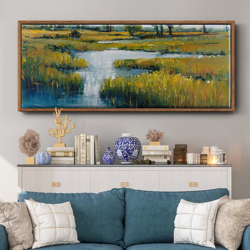 Marshland View III - Framed Canvas