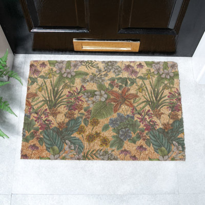 Alabama Non-Slip Floral Outdoor Doormat