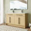 Meuble-lavabo double autoportant 60 po avec plateau en résine et portes à fermeture en douceur 60 po-545996729