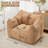 47.3" Wide Chenille Sofa Chair, 22" Seat Width & 24.4" Deep Seat, Brown-112749977
