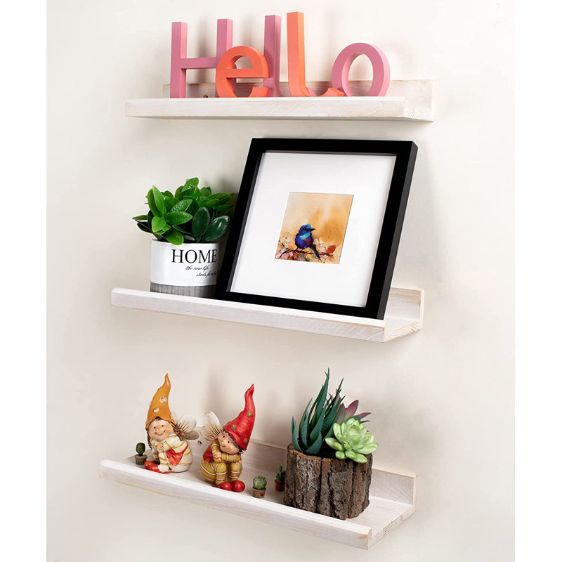 3 Piece Wood Floating Shelf