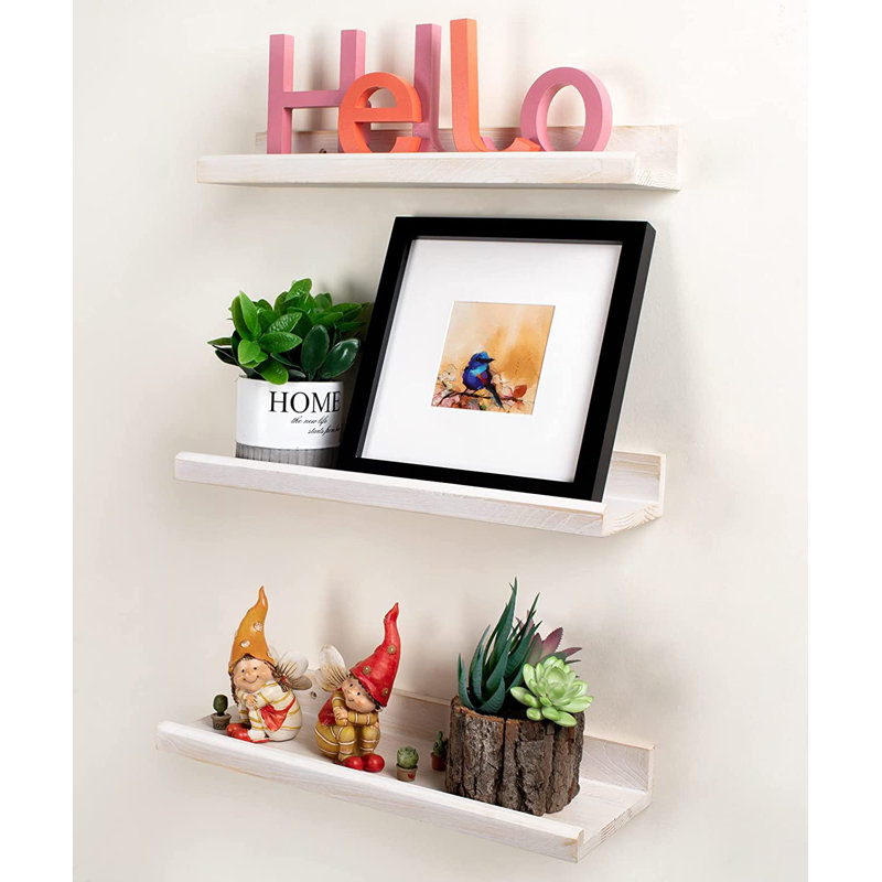 Tablette flottante en bois 3 pièces