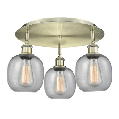 Alve Glass Semi Flush Mount