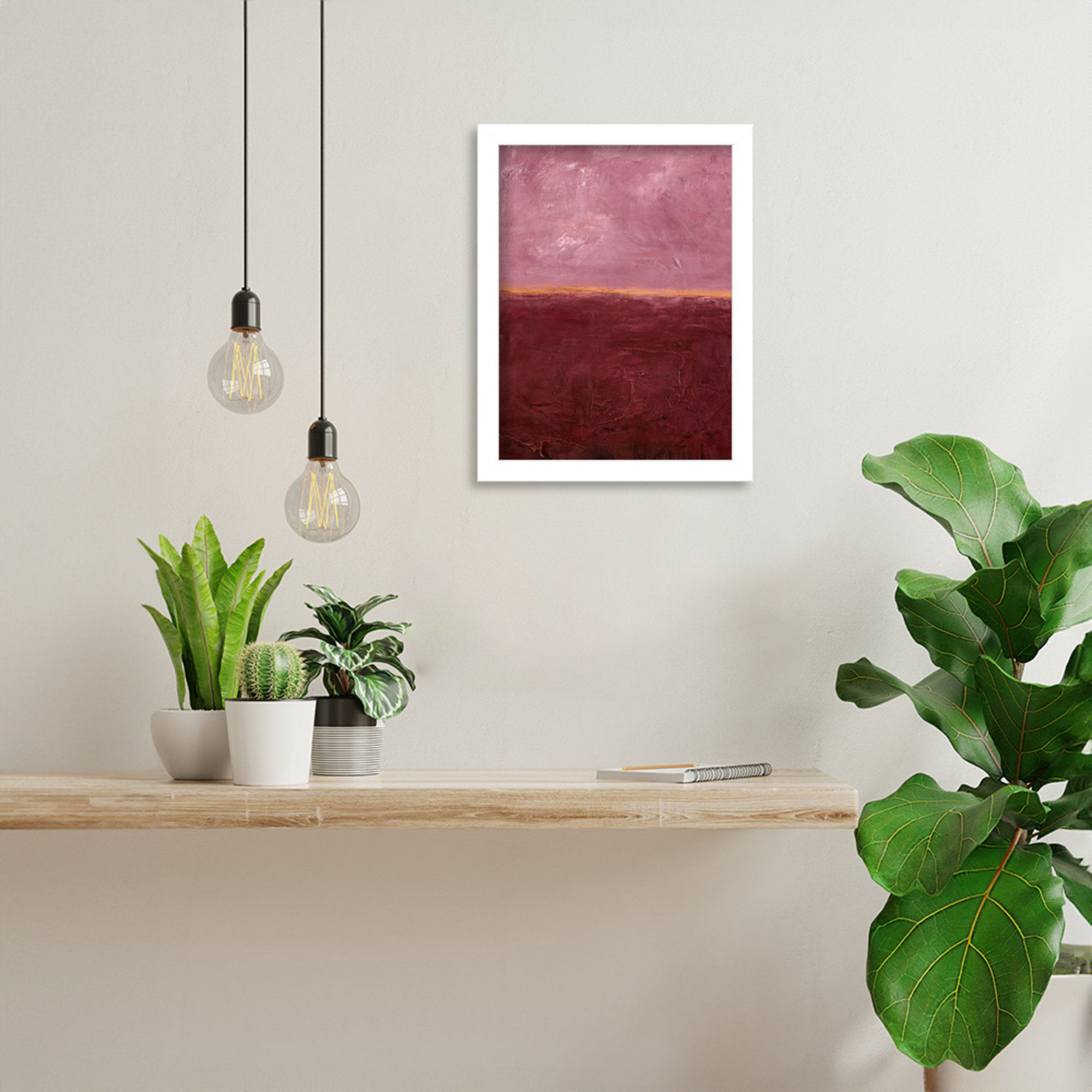 Edge Rose by Design Fabrikken Wood Framed Wall Art Print, 13" H x 10" W, White