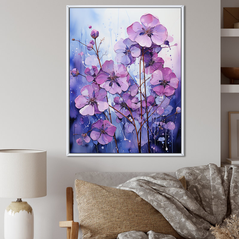 " Mystical Allure I ", White Floater Framed, 32" H x 24" W