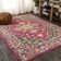 Brooklyn Geometric Medallion Red/Pink Rug
