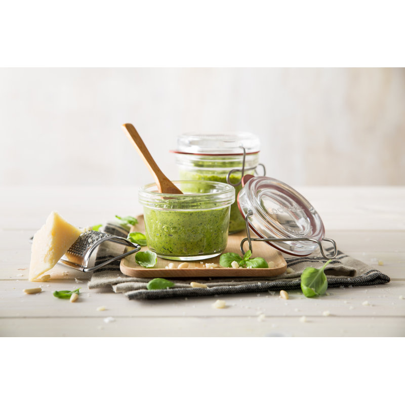Lock-Eat Food Jar (Set of 6), 3" H x 3.4" W x 3.4" D