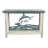 SLATE SAILFISH TABLE SET.  1- Rectangle Sofa Table, 1- Rectangle Coffee Table, 2- Square Iron End Tables