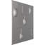 Panneau mural décoratif 3D l 19 5/8 po x H 19 5/8 po Avila EnduraWall, métallique (couvre 2,67 pieds carrés)-123526495