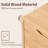 Modern Solid Wood 2-Drawer Nightstand, Bedroom Storage Unit-1256923958-1256923944