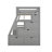 Twin Size Loft Bed Gray With 7, Desk And 2-Shelves. Made From Pinewood & . Playhouse Inspired Design. For 6 Years Older. No Box Spring Needed. 94.7"L X 56.8"W 68.3"H. Mattress Not Included 7 Drawers,-1477649343