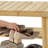 27.5" Shoe Rack Solid Wood Shoe Bench, 3-Tier Shoe Organizer For Entryway Hallway