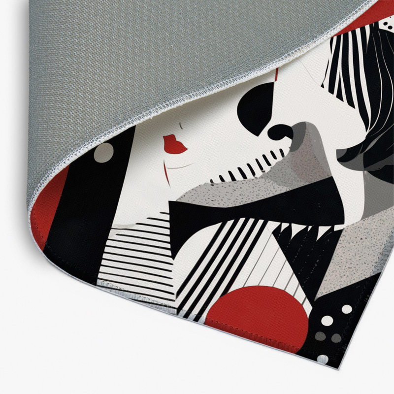 Tapis intérieur et extérieur Fiery Rift, Rectangle 1 pi 6 po x 2 pi 6 po
