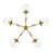 TRAITON 5-Light 36" Chandelier (Gold/Clear)