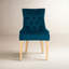 Chaise d'appoint rembourrée en coton clair Cueto