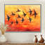 Swallows Birds At Sunset II - art mural oiseau-462427796-462428012-462428015