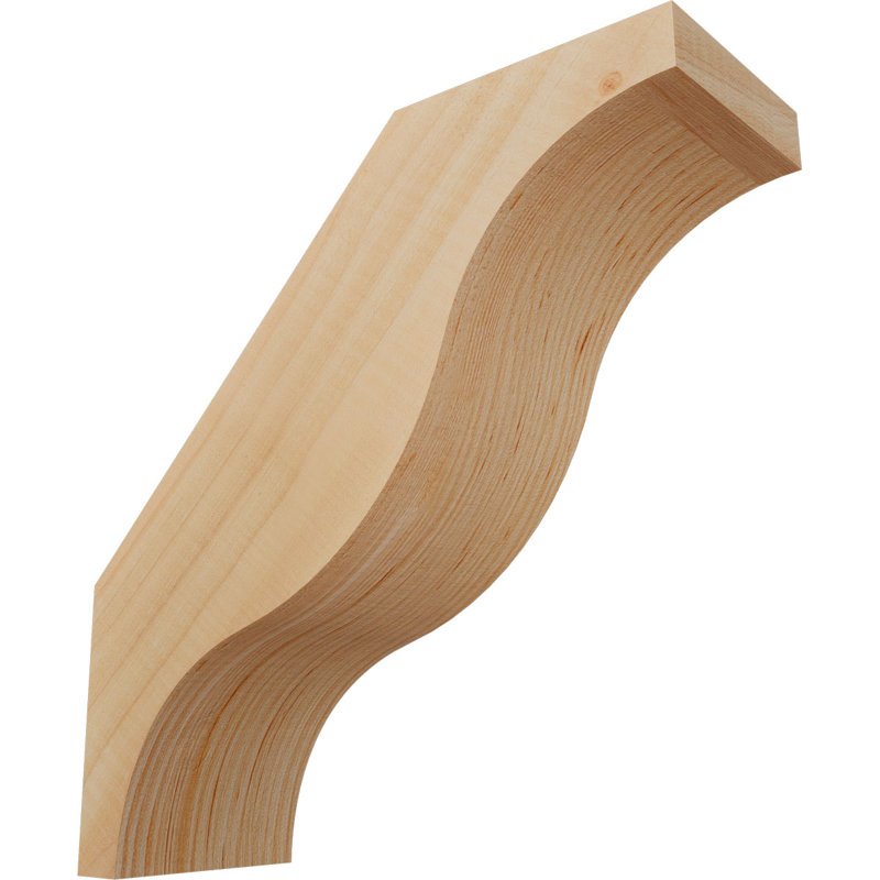 Attelle de genou lisse Funston, l 3 3 po x P 10 po x H 10 po, Sapin de Douglas, Lisse, H 10 po x l 3,5 po x P 10 po