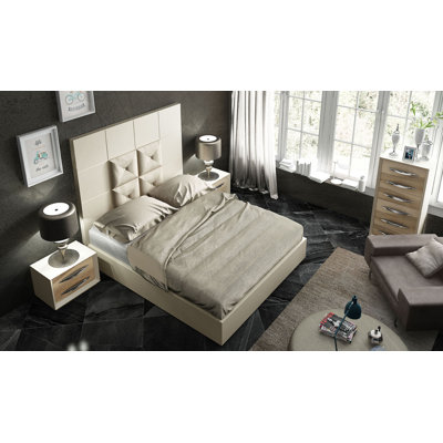 Annalya 4 Piece Upholstered Velvet Bedroom Set