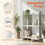 Étagère à 3 niveaux, bibliothèque autoportante avec tablette de rangement ouverte, présentoir vertical d'angle pour petits espaces-300077290-300077293