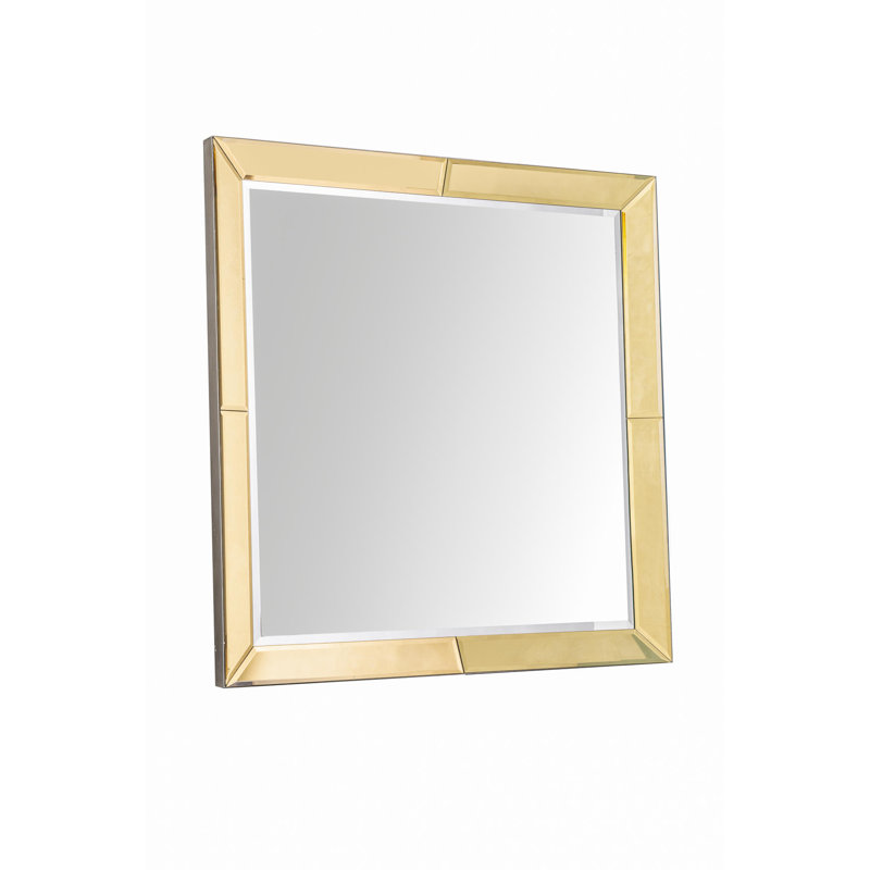 Agamveer Solid Wood Square Mirror