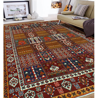 Tapis aubergine délavé Khusbu Karly