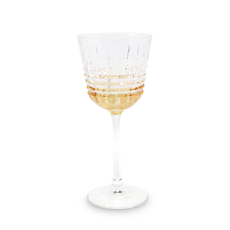 Ensemble de 6 verres à vin, Transparent / ambre