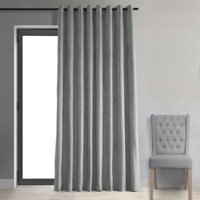 Indianapolis Extra Wide Blackout Velvet Curtain