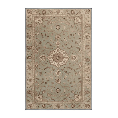 Machine Washable Tabriz Gray Area Rug