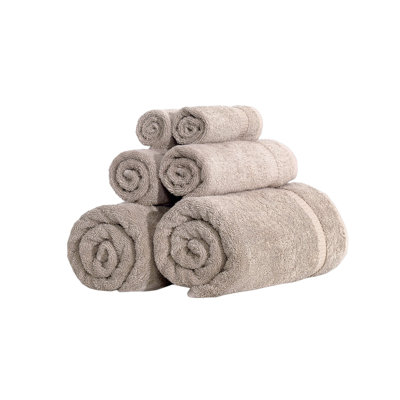 Ensemble de serviettes en coton turc Balsamo - 6 serviettes à séchage rapide, articles de bain ultra doux et absorbants, 2 serviettes de bain, 2 serviettes à main et 2 débarbouillettes