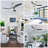 52"Grey+Wood Ceiling Fan With Light LED -129293034-129293037