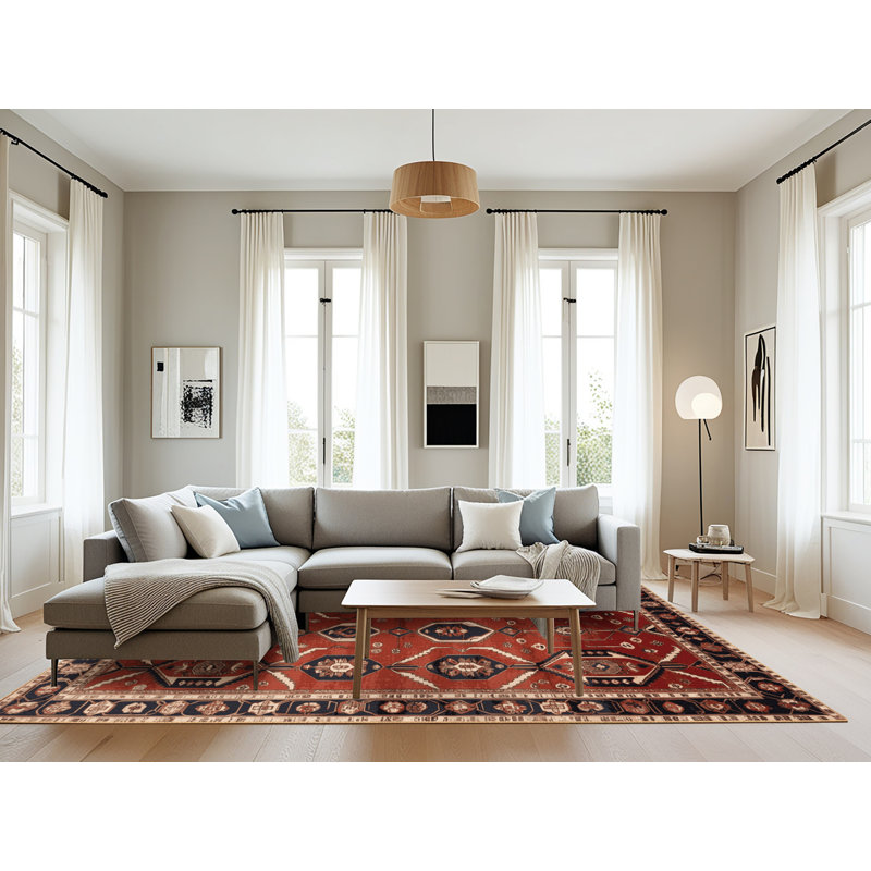 Machine Washable Persian Brown Area Rug, Rectangle 8' x 10'