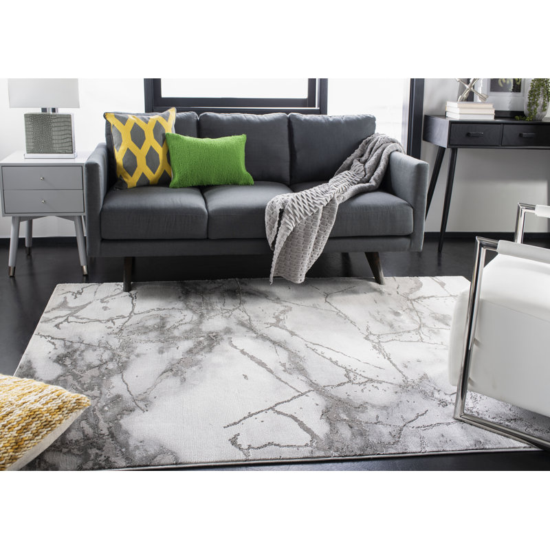 Ahanu Abstract Area Rug, Rectangle 122 x 183 cm
