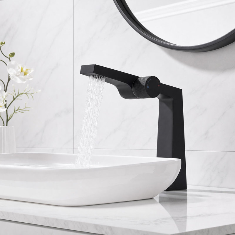 Single-handle Bathroom Faucet, Matte Black