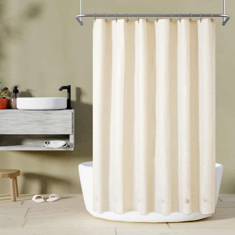 Rideau de douche Waterpoof, Beige, H 72 po x l 36 po