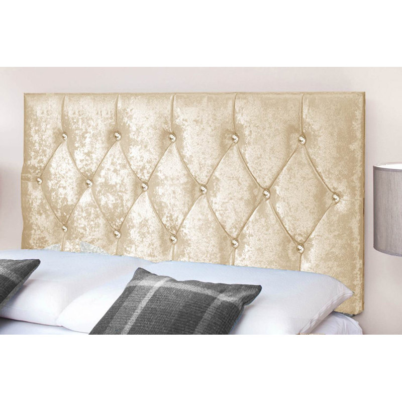 Eudy Upholstered Headboard, Cream, Super King (6')
