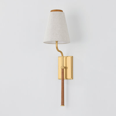 Sullivan Wall Sconce in Aged Brass by Cortney Bishop
