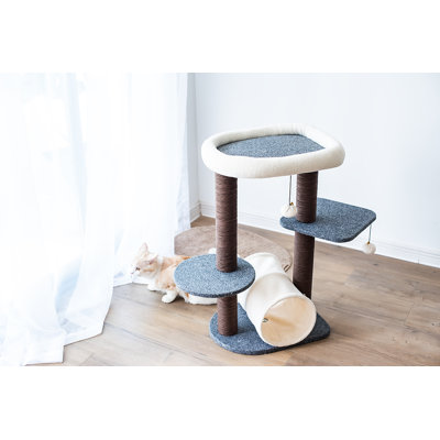 Catry 28.5" Cat Tree with Tunnel and Perches