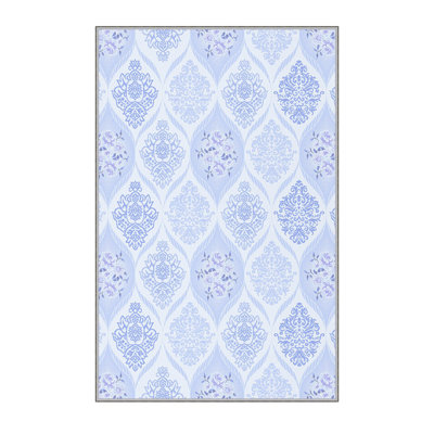 Premium Woven Area Rug, 5.9 x 9.2 Feet, 100% Polyester, 8 mm Pile Height | Antibacterial, Non-Slip PVC Felt Dot Underside | Machine Washable, 3D Digital Printed Design | Perfect for Living Room & Bedroom Decor