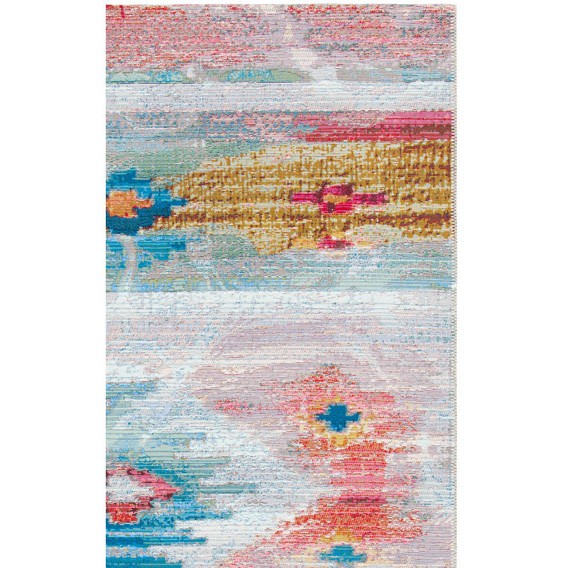 Tapis d'intérieur / extérieur Kenric 500 Performance Southwestern, Carré 6 pi 6 po