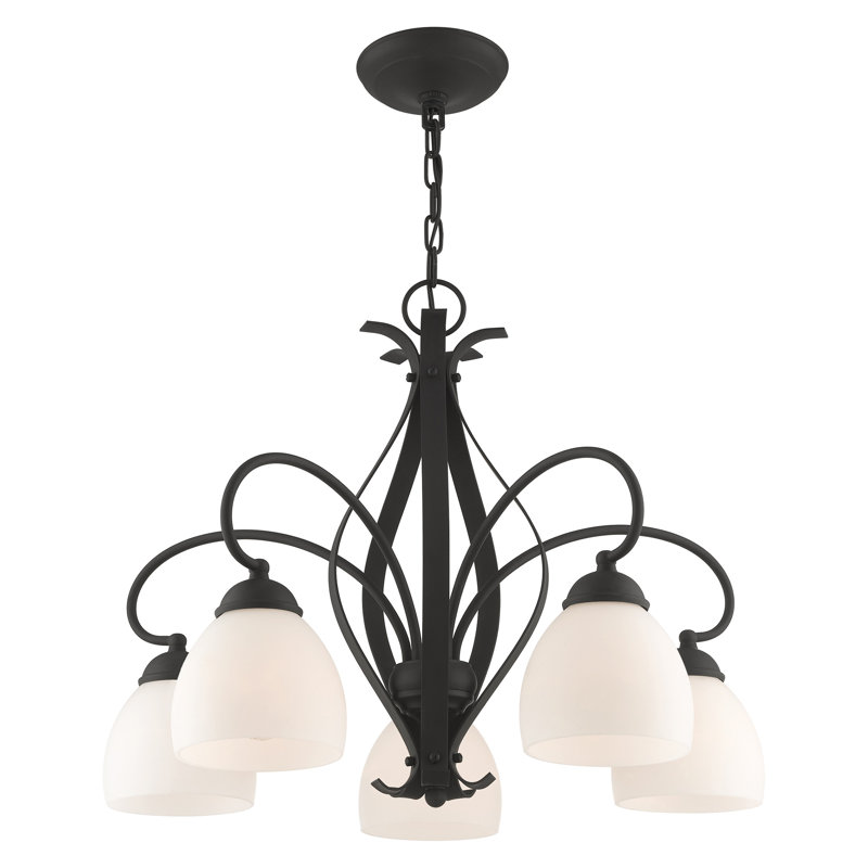 Lustre classique / traditionnel à 5 lumières Rossitano, Noir