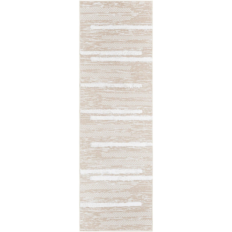 Cotton Abstract Indoor Rug, Runner 2'7" x 8'