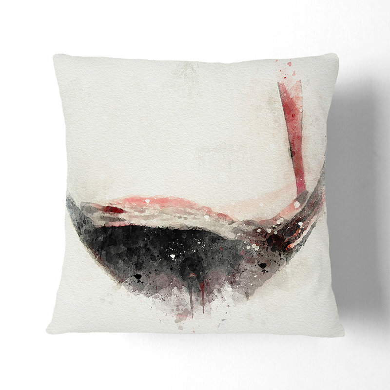 Square Throw Cushion, 40cm H x 40cm W x 15cm D, White