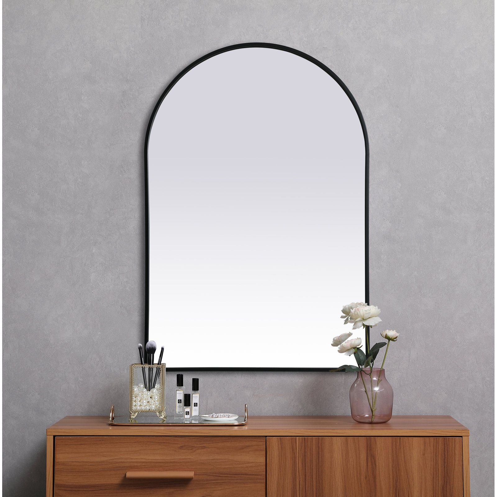 Sabine 36" Accent Mirror, Black, 40" x 27"