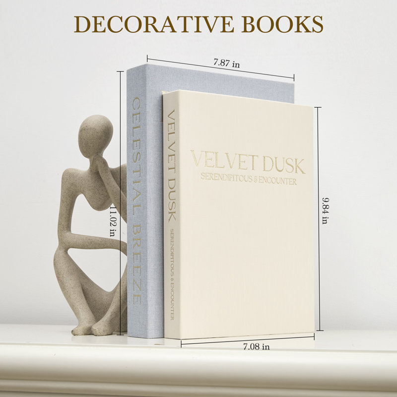 Ensemble de 4 boîtes de rangement en lin magnétiques - Organisateur décoratif en forme de livre pour la maison, le salon, le bureau ou la bibliothèque - Durable, peu encombrant, fermeture magnétique - gris et beige - ensemble 2
