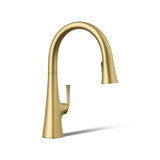 Graze Pull-Down Single Handle Kitchen Faucet With Three-Function Sprayhead With Accessories
