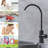 Matte Black Kitchen Drinking Water Faucet - Stainless Steel, 360 Swivel, No Leakage, Steel Use, Splash, Rust, Hue, Leakage-181631369